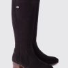 femmes Dubarry botte haute downpatrick 80BL71 chaussure Suède noir