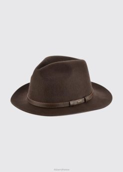 femmes Dubarry chapeau fedora frontière 80BL391 accessoires brun