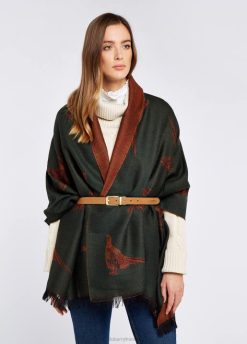 femmes Dubarry étole en laine birchdale 80BL275 accessoires lierre