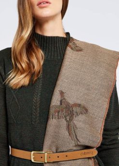 femmes Dubarry étole en laine birchdale 80BL286 accessoires taupe