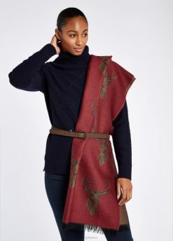 femmes Dubarry étole Heatherbell 80BL399 accessoires cardinal