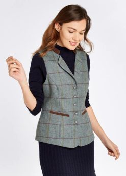 femmes Dubarry gilet en tweed à fuseaux 80BL564 vêtements oseille
