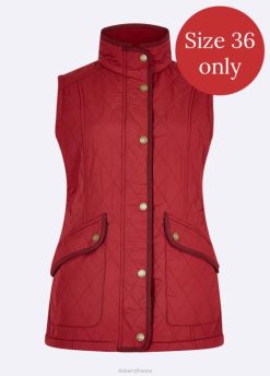 femmes Dubarry gilet matelassé Clonmel 80BL710 vêtements rubis