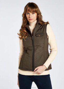 femmes Dubarry gilet matelassé rathdown 80BL254 vêtements olive