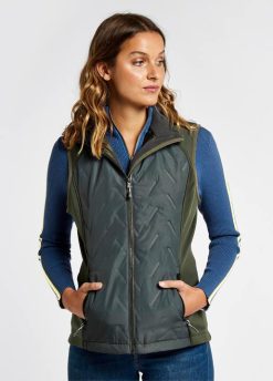 femmes Dubarry gilet performant redbarn 80BL135 vêtements Pesto