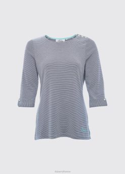 femmes Dubarry haut à rayures portmagee 80BL833 vêtements marine