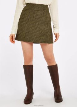 femmes Dubarry jupe en tweed à fleurs 80BL484 vêtements bruyère