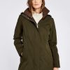femmes Dubarry manteau de voyage beaufort 80BL219 vêtements olive