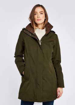 femmes Dubarry manteau de voyage beaufort 80BL219 vêtements olive