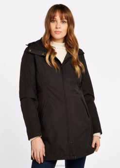 femmes Dubarry manteau de voyage Bunratty 80BL625 vêtements noir
