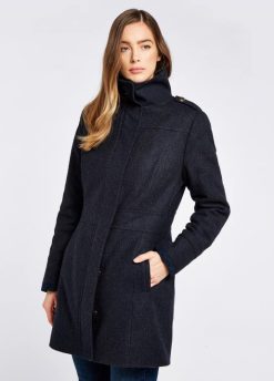 femmes Dubarry manteau en tweed 80BL248 vêtements marine