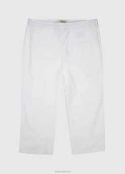 femmes Dubarry pantalon court bluebell 80BL824 vêtements blanc