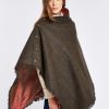 femmes Dubarry poncho en tweed noisette 80BL175 vêtements ciguë