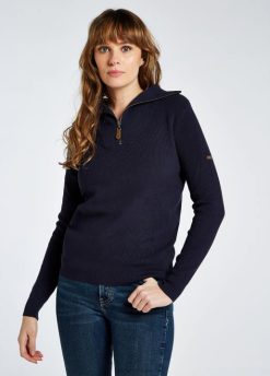 femmes Dubarry pull à col zippé Kilbarry 80BL535 vêtements marine