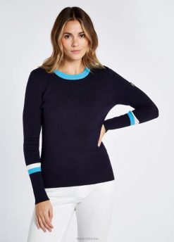 femmes Dubarry pull Tolka 80BL596 vêtements bleu marine multicolore