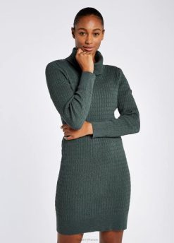 femmes Dubarry robe ajustée raheen 80BL213 vêtements vert-de-gris
