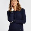 femmes Dubarry sweat à capuche burncourt 80BL167 vêtements marine