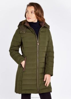 femmes Dubarry veste matelassée Ballybrophy 80BL185 vêtements olive