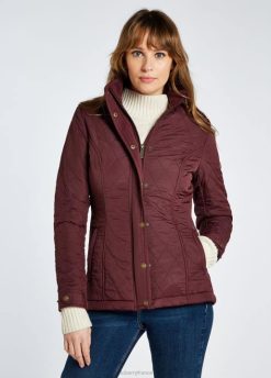 femmes Dubarry veste matelassée camlodge 80BL553 vêtements groseille