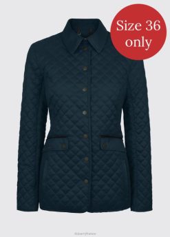 femmes Dubarry veste matelassée Shaw 80BL618 vêtements bleu pétrole