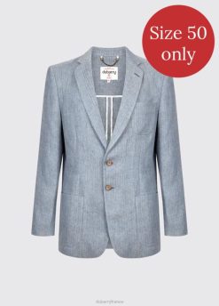Hommes Dubarry blazer en lin glen 80BL1174 vêtements bleu