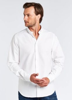 Hommes Dubarry chemise oxford Castlecove 80BL972 vêtements blanc