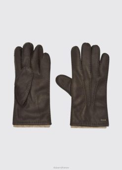 Hommes Dubarry gants en cuir Lisryan 80BL1046 accessoires acajou