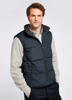 Hommes Dubarry gilet en duvet graystown 80BL984 vêtements marine