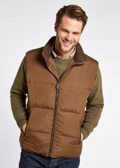 Hommes Dubarry gilet en duvet Graystown 80BL993 vêtements noyer