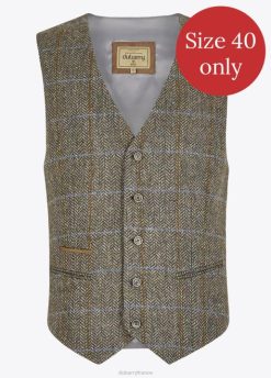 Hommes Dubarry gilet en tweed ballyshannon 80BL1131 vêtements chèvrefeuille