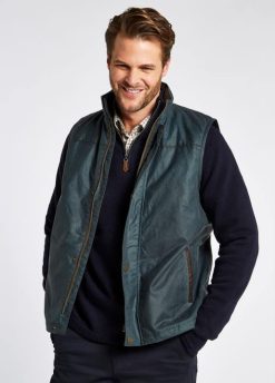 Hommes Dubarry gilet wax éphémère 80BL1021 vêtements caillou sombre