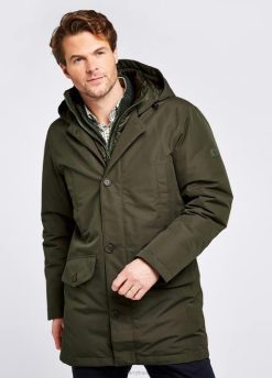 Hommes Dubarry parka en duvet urlingford 80BL1008 vêtements lierre