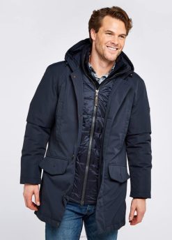 Hommes Dubarry parka en duvet urlingford 80BL967 vêtements marine