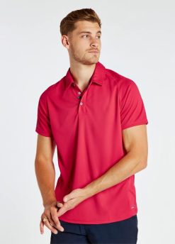 Hommes Dubarry polo technique menton 80BL958 vêtements rouge