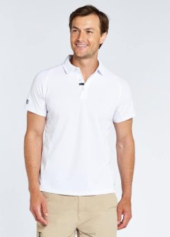 Hommes Dubarry polo technique menton 80BL977 vêtements blanc