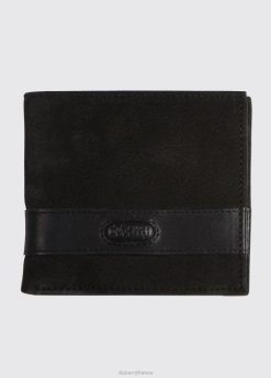 Hommes Dubarry portefeuille en cuir greffon 80BL1055 accessoires noir