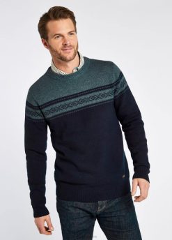 Hommes Dubarry pull longley à col rond 80BL1188 vêtements marine