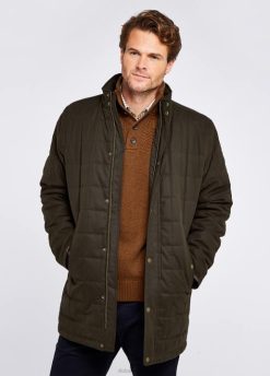 Hommes Dubarry veste matelassée Cashel 80BL1000 vêtements vert-de-gris